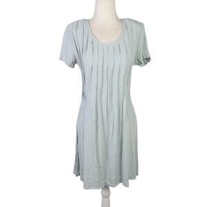 Vintage 90s City Triangles pastel blue-green mini dress 11